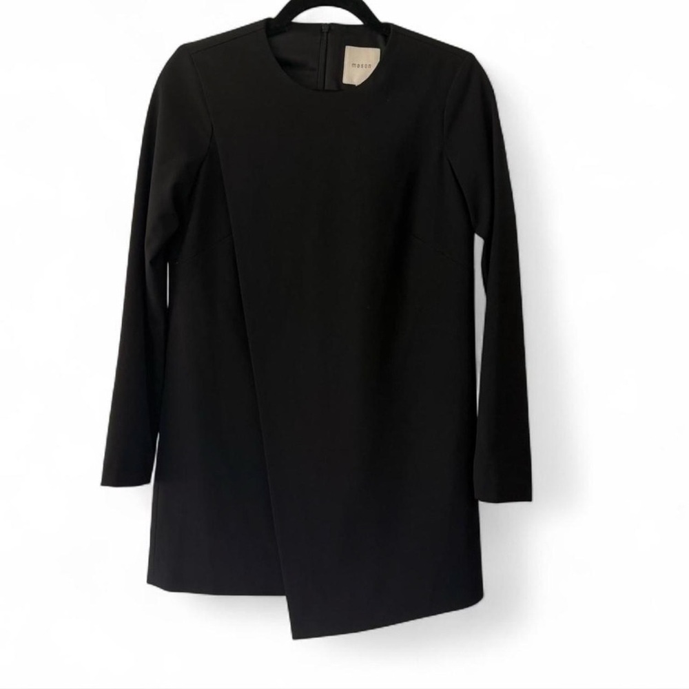 MASON By Michelle Mason I Long Sleeve Shift Dress - Black